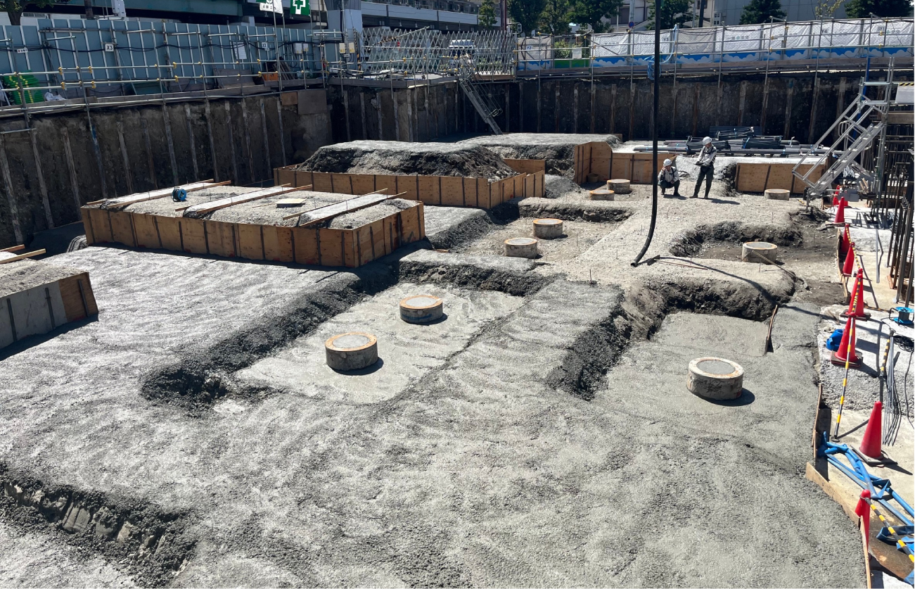 捨てコン打設完了