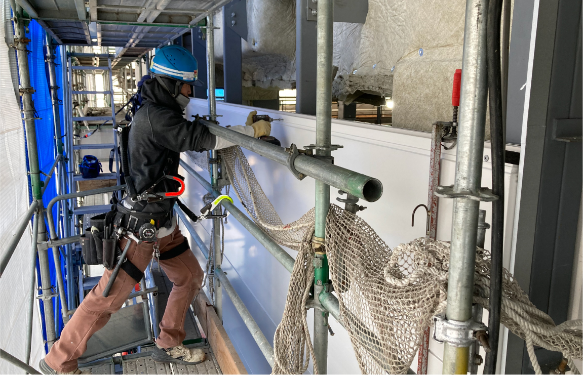 断熱パネルの取り付け