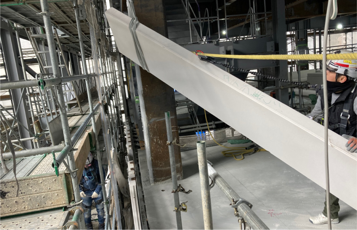 ALCパネルの建て込み