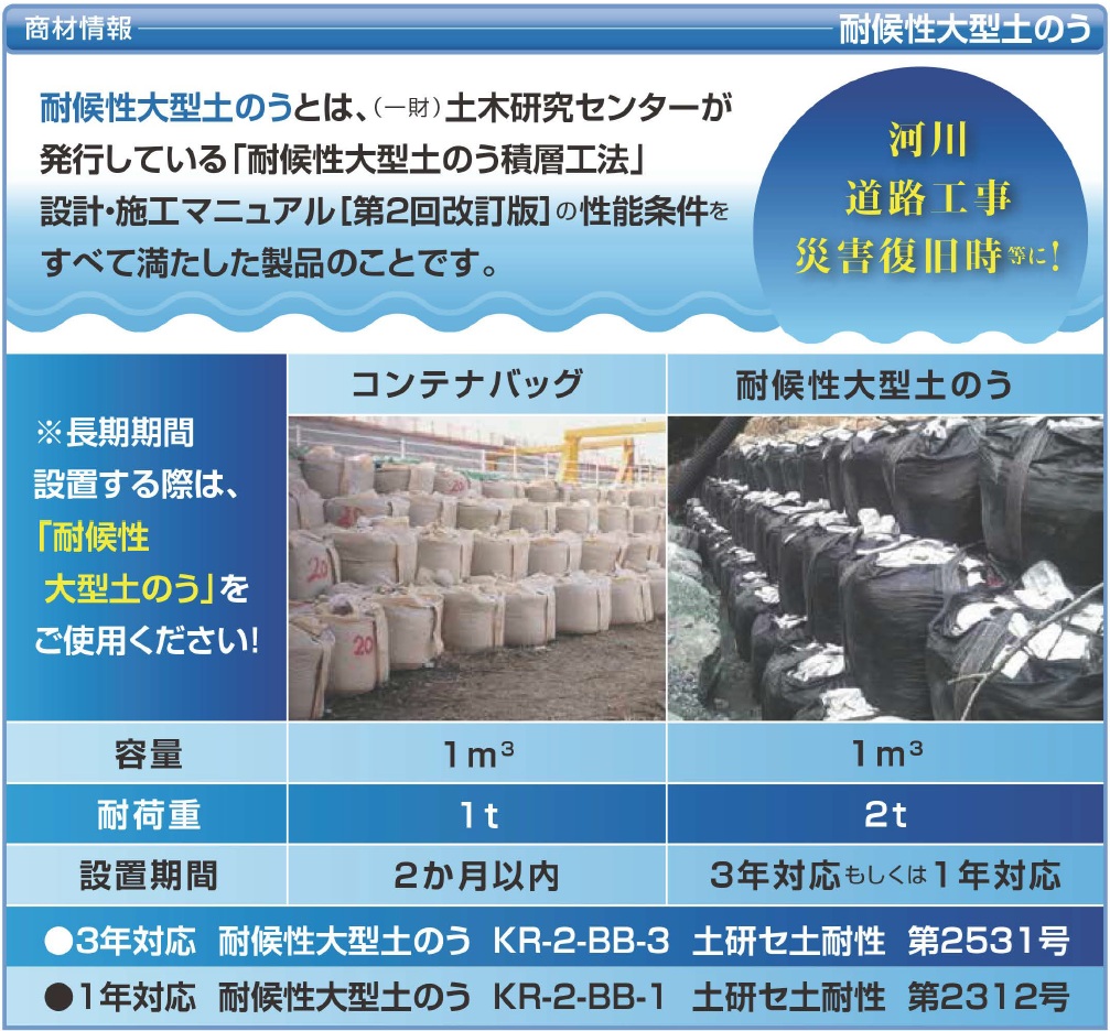 耐候性大型土のう