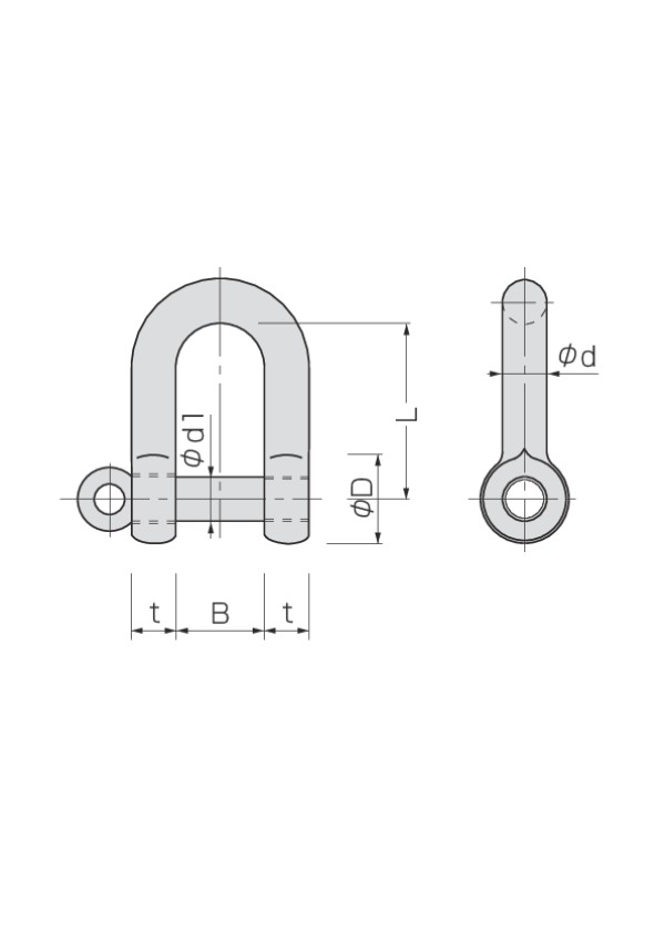 現品限り一斉値下げ！ コンドーテック KONDO 規格シャックル 18mm 使用荷重2.0tf SE シャックル ねじ込み式